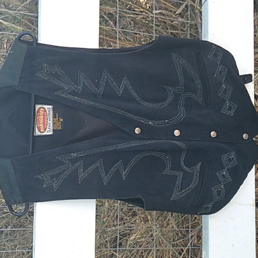 Mens leather vest